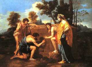 Rennes le Chateau, la revelation, les Bergers d'Arcadie par Nicolas Poussin